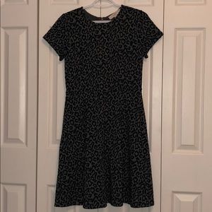 🐆🖤Black & Grey Leopard Print Dress 🖤🐆
